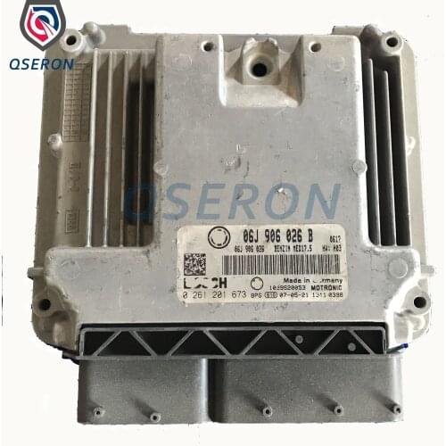 Genuine Auto Car ECU 0261201673 Engine Parts Electronic Control Controller Unit Computer Module ECM PCM 06J906026B For VW Bosch