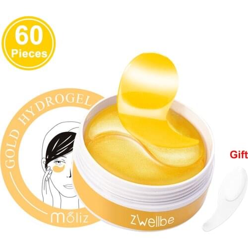 60pcs Hyaluronic Acid Repair Eye Patches Remove Dark Circles Moisturizing Eye Mask Crystal Collagen Gel Mask Eye Skin Care