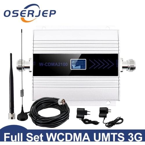 OSERJEP Full Set (LTE Band 1) 2100 MHz UMTS Mobile Signal Booster 3G (HSPA) WCDMA 2100MHz 3G UMTS Cellular Repeater Amplifier