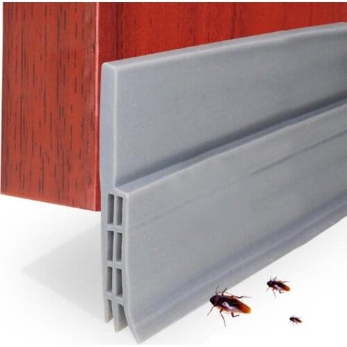 Self Adhesive Door Bottom Sealing Strips Weatherstrip Soundproof Rubber Door Seals Draft Cockroach Insect Stopper Excluder