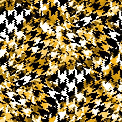 Style 4 houndstooth printing 100% polyester sewing fabric for dress chiffon four-sided stretch satin swimsuit fabric per meter