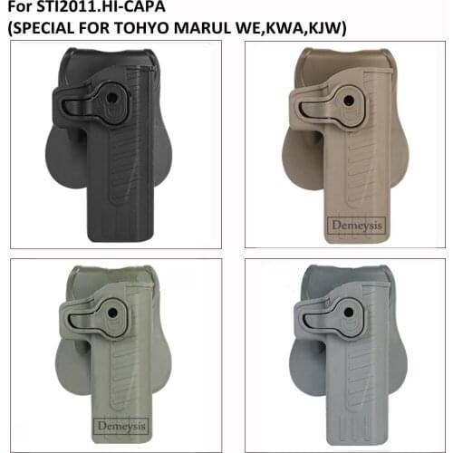 Tactical Belt Gun Holster Military Army Pistol Case for STI2011.HI-CAPA ( SPECIAL FOR TOHYO MARUL WE,KWA,KJW )