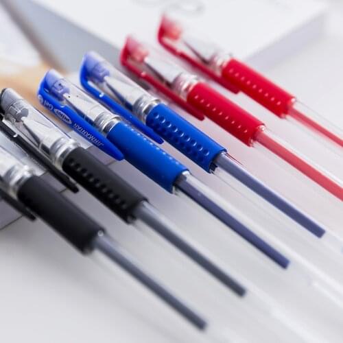 24 Pcs European Standard Neutral Pen Classical Bullet Pen Office Signature Black Pen Students Learn Stationery