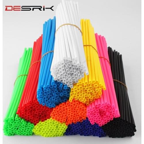 Universal Motorcycle Dirt Bike Wheel Rim Spoke Skins Covers Wrap Tubes Decor Protector Kit for KTM Yamaha Honda Motorbike 72pcs