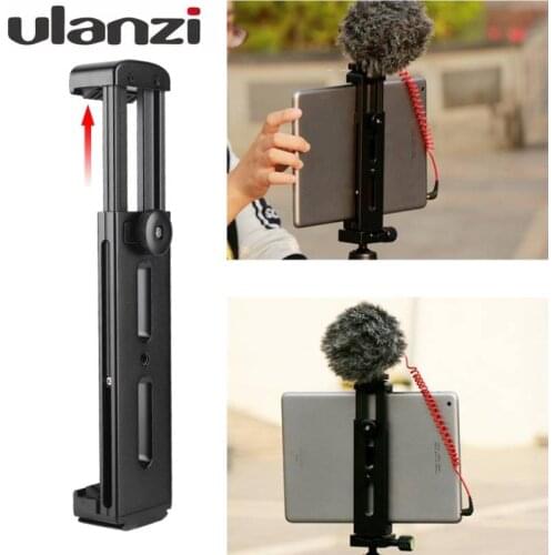 Ulanzi U-Pad Pro Aluminium Tablet Tripod instal Holder Clamp Cold Shoe For iPad Pro/ iPad Mini Camera Tripod for Boya BY-MM1 Mic