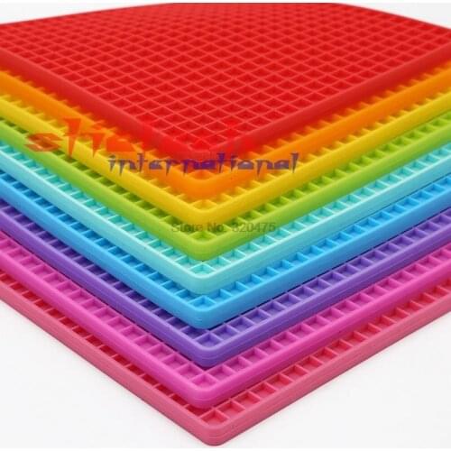 By dhl 100pcs 18cm Silicone Non-slip Heat Resistant Mat Coaster Cushion Placemat Pot Holder Kitchen Accessories