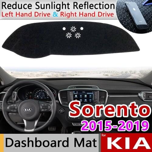 For KIA Sorento UM 2015 2016 2017 2018 2019 2020 Anti-Slip Mat Dashboard Cover Pad Sunshade Dashmat Carpet Accessories Prime R