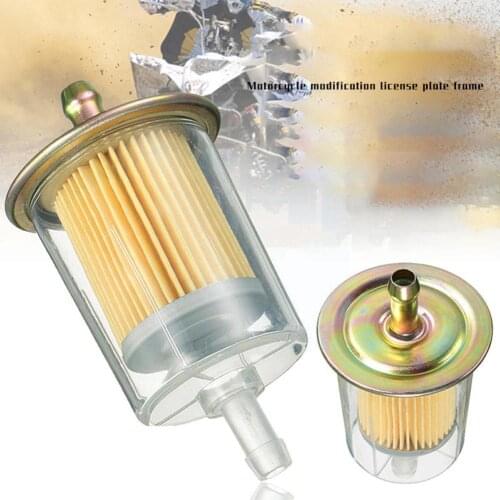 Motorcycle Gasoline Filter Element Inline Gas Petrol Color White Tractor Filter Line 3/8 Accessories Fuel Pipe