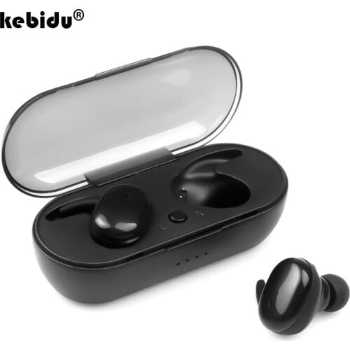 Kebidu Y30 TWS Bluetooth V5.0 Bass Stereo Earphones Wireless Headset Noise Cancelling Earbuds Touch Control Sports Waterproof