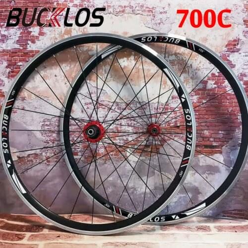BUCKLOS Road Bike wheelset 700C Aluminum Alloy Wheels front 2 Rear 5 bearings ultra light Wheel sets QR Cycling Accessories