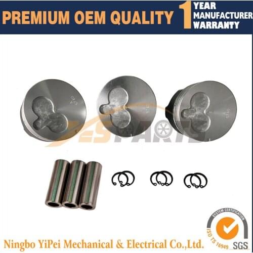 3LB1 Piston kit for Isuzu engine Sumitomo loader HITACHI EX55 IHI Mini-Excavator loader 8-97034-574-0