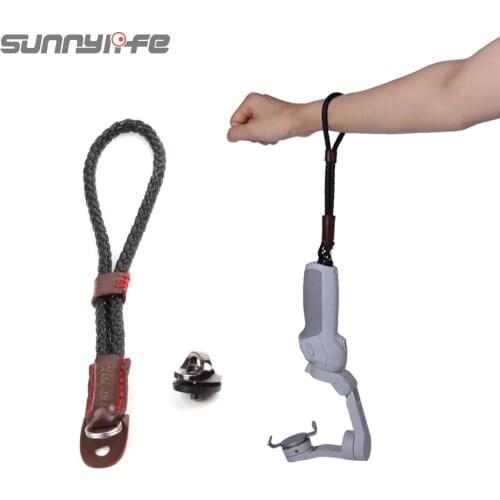 Sunnylife Leather Hand Strap For OSMO Mobile 2/3 Handheld Gimbal Stabilizer Wear-Resistant Durable Anti-Lost Camera Accessories
