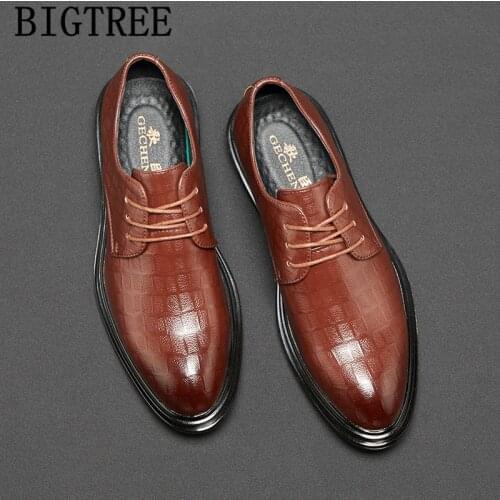 Italian Men Dress Shoes Brown Dress Official Shoes For Men Luxury Corporate Shoes For Men Zapatos De Hombre De Vestir Formal