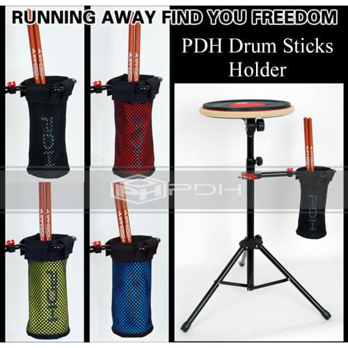 New PDH Drum Stick Holder Bag 4 Colors Drumsticks Case Drummer Accessories