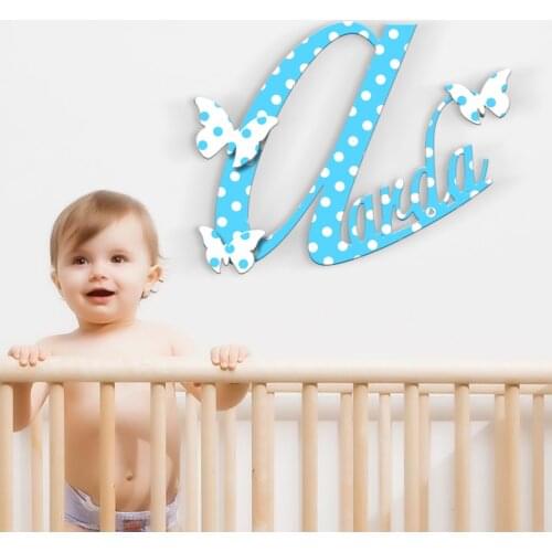 Personalized Is Male Child & Baby Room Wooden Wall Post-1