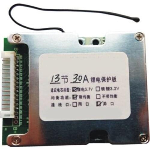 13S 48V 30A Battery Protection Board Li-Ion Cell Battery Equalizer Board