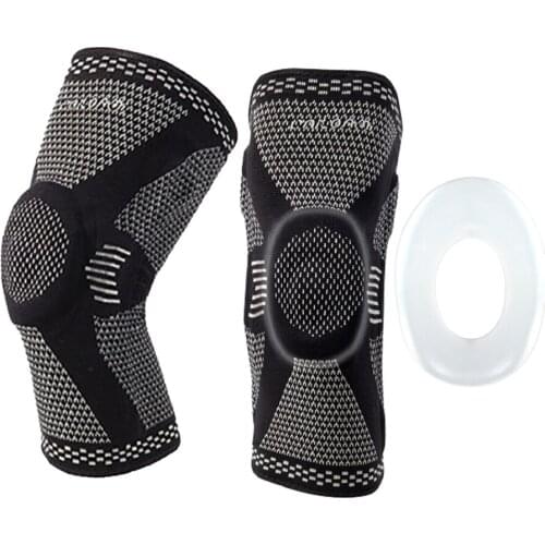 GOBYGO Knee Pad Professional Running Weightlifting Sports Non-Slip Protective Gear Breathable Silicone High Elastic Knee Support
