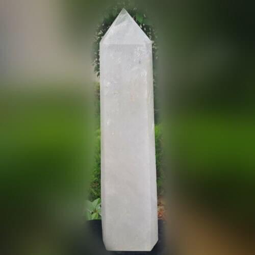 7562g Natural white crystal7 carving. Chakras. Reiki. Christmas gift stone stone wand point Obelisk energy column