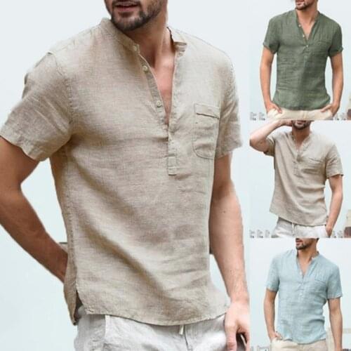 ROUYHUAL Men's Plain T-shirts