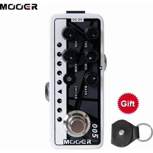 Mooer 005 BROWN SOUND fifty-Fifty 3 High quality dual channel preamp 2 different modes for footswitch operation guitar effect