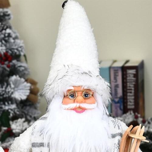 Funny Christmas Decorations 60CM Big Santa Claus Doll Children Xmas New Year Gift Christmas Tree Decor Wedding Party Supplies