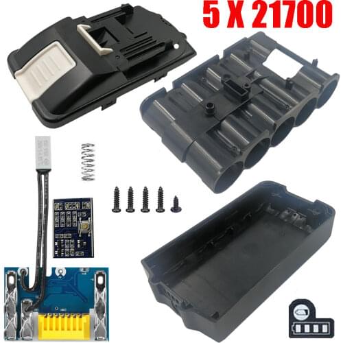 BL1830 5 X 21700 Li-ion Battery Case PCB Charging Protection Circuit Board Shell Box BL1860 For MAKITA 18V 3.0Ah 9.0Ah Housings