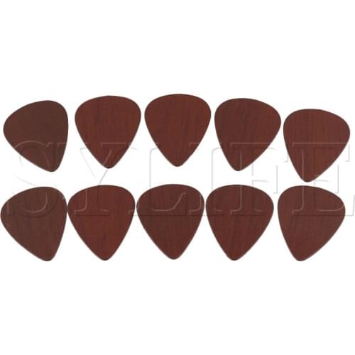 10Pieces 30x26x1mm Red Plastic Guitar Plectrums Picks 1mm Thick