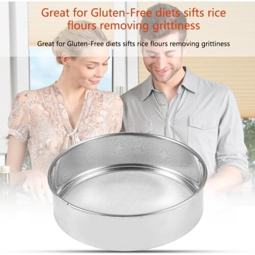 2018 Stainless Steel Mesh High Quality Flour Sifting Sifter Sieve Strainer Cake Baking Household Kitchen Tools new arrival