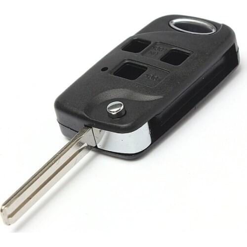 3 Buttons Conversion Flip Key Remote Fob Case For Lexus Is200 Ls400 Rx300 Gs300