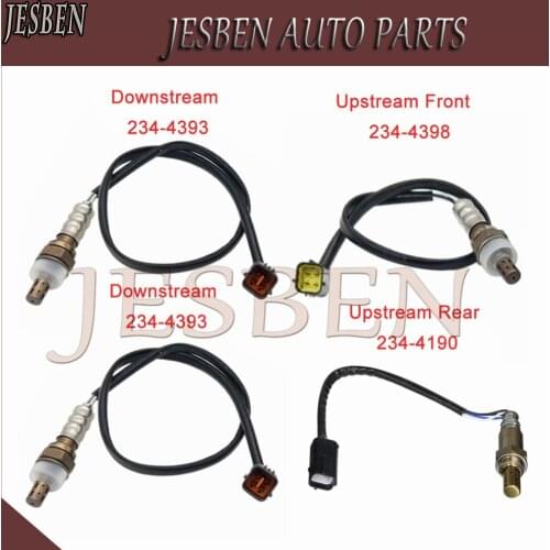 4pcs Upstream & Downstream Lambda Probe Oxygen O2 Sensor fit For Mazda 6 3.0L V6 2006 2007 2008 NO# 234-4190 234-4393 234-4398