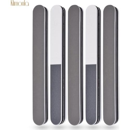 50Pcs/lot White Gray Nail Papers and Foam Grey Thicker File Buffer Block Sanding Polishing Professional Nail File Manicure Tools