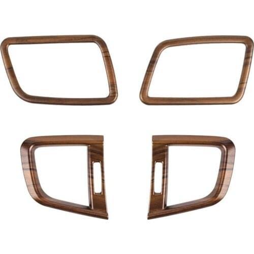 Car Air Vent Trims Side Wind Outlet Decoration Peach Wood Grain Stickers for Honda CRV CR-V 2017 2018 2019 2020