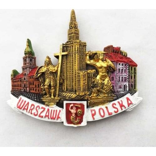 BABELEMI Palace of Culture and Science Warsaw Poland 3D Fridge Magnets Travel Souvenirs Home Decoration Refrigerator Magnet