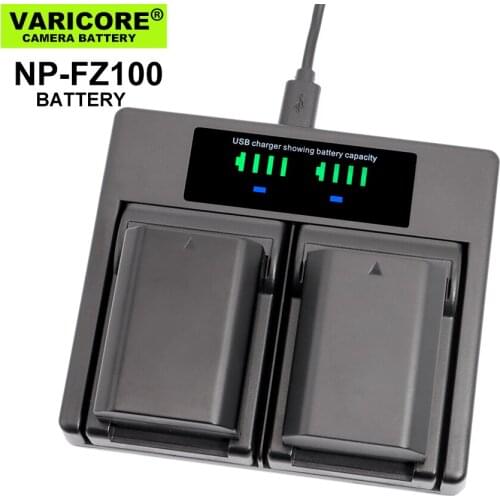 VariCore Camera battery 8.4v 2000mAh A7 M3 Micro single NP-FZ100 for A7R4 A7R3 7RM3 A7RIII ILCE-9 A9M2 A7S3 Digital batteries