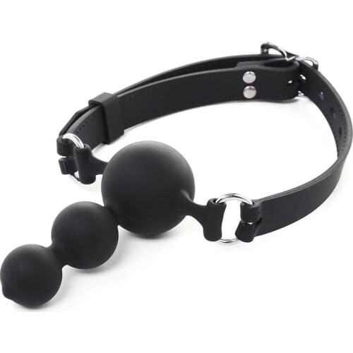 Big Beads Mouth Gag Ball Adult Games Slave Fetish Sex Toys For Couples Bdsm Bondage Sex Game Woman Men Dildo Anal Plug