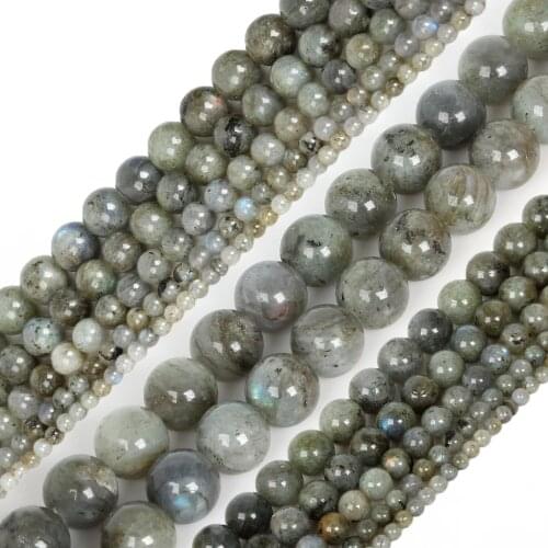 Fashion Hot DIY Beads 4/6/8/10/12mm Natural Stone Round Moonstone Loose Beads For Necklace Bracelet Jewelry Making