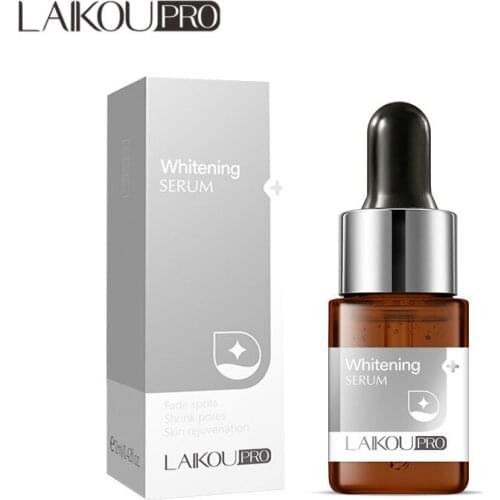 LAIKOU Quick Whitening Facial Serum Niacinamide Brighten Dark Spots Remove Freckle Melanin Shrink Pores Moisturizing Skin Care