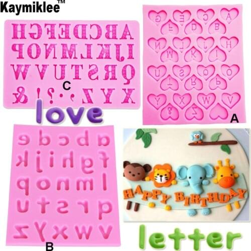 C224 Alphabet Letters Cake BorderUV Resin Silicone Mold Fondant Chocolate Candy Gumpaste Surgarcraft Crystal Epoxy Soft Clay Bak