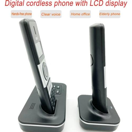 Digital cordless phone Caller ID Fixed Hands-free landline for the elderly black home office house Hotel Wall-mounted desktop