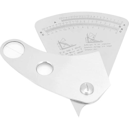 Seltor Weld Gauge Range Deflection Fan Sector Welding Gauge Ruler Welding Inspection Gauge caliper