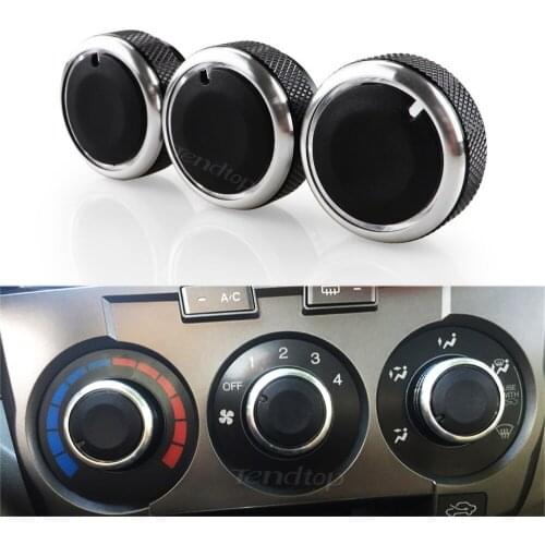 For Honda CITY FIT Car Panel Switch Air Conditioning Aluminum Alloy Ac Knobs Control Heat Climate Car Styling Decoration