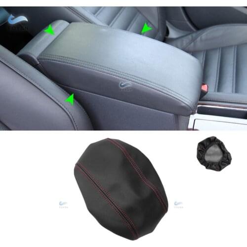 For VW Passat 2010 2011 2012 2013 2014 2015 Microfiber Leather Car Interior Center Control Armrest Box Pad Cover Trim