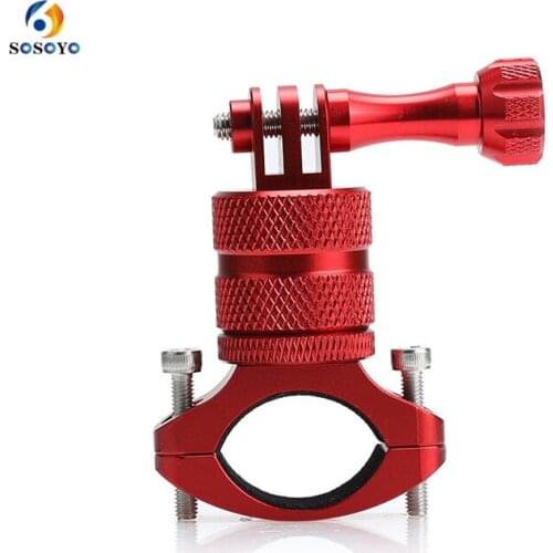 Action Camera Mount Aluminum 360 degree Rotatable Bicycle Bike Holder Handlebar Adapter Bracket For Gopro 8 7 6 5 Xiaomi yi