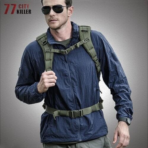 Summer Waterproof Quick Dry Tactical Skin Jackets Men Hooded Raincoat Thin Windbreaker Sunscreen Army Military Jacket Size 2XL