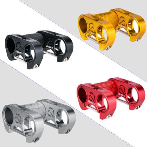 Litepro 25.4mm Folding Bike Double Stem Riser Straight Handle Stem 412 CNC Hollow Adjustable Bicycle Stem SP8 Conversion Parts