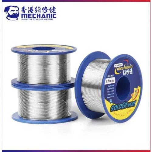 MECHANIC 60g 0.3/0.4/0.5/0.6/0.8/1.0/1.2 Soldring Flux Rosin Core Solder Wire Soldering Iron Soldering Low Temperature Tin Wire