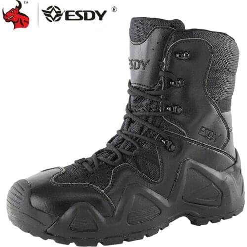 ESDY Motorcycle Boots High Ankle Motorcycle Road Racing Shoes Spring Autumn Breathable Motorbike Shoes Men Motor Boots