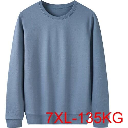 Autumn Winter Men Hoodies 5XL 6XL 7XL Bust 142cmPlus Size Man Hoodies 5 Colors