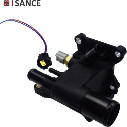 OE: LF94-15-17Z For Mazda 3 5 6 CX-7 L4 Engine Coolant Water Outlet w/ Gasket + Sensor + Wiring Connector Harness Pigtail Plug