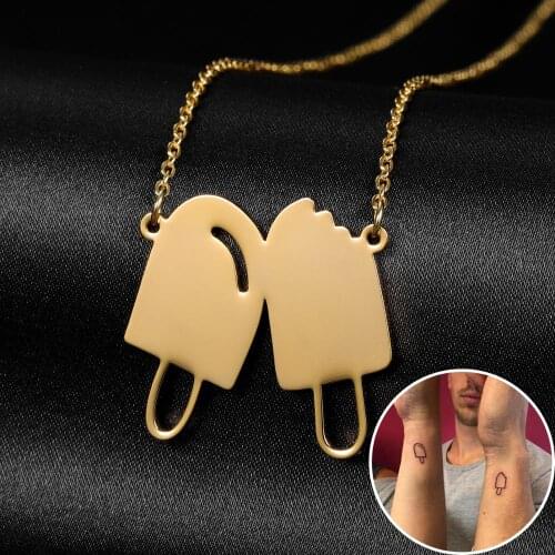 MYDIYCustomized Childrens Drawing Necklace Stainless Steel Kids Art Personalized Custom Name Necklaces Christmas Kids GIFT